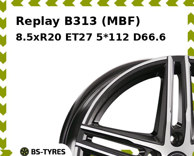 

Колесный диск Replay, B313 (MBF) 8.5xR20 ET27 5*112 D66.6