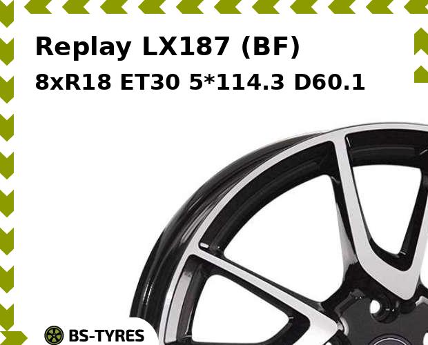 

Колесный диск Replay, LX187 (BF) 8xR18 ET30 5*114.3 D60.1