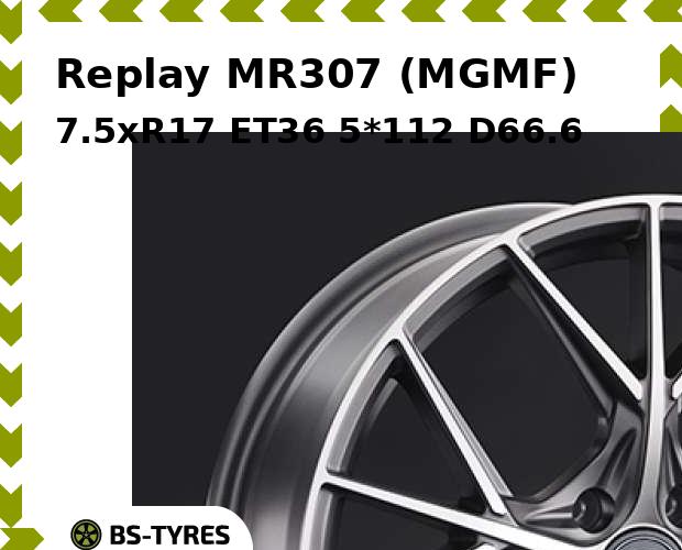 

Колесный диск Replay, MR307 (MGMF) 7.5xR17 ET36 5*112 D66.6