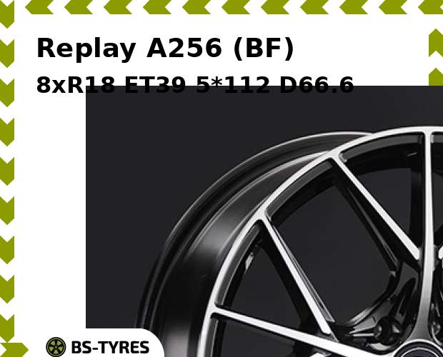 

Колесный диск Replay, A256 (BF) 8xR18 ET39 5*112 D66.6
