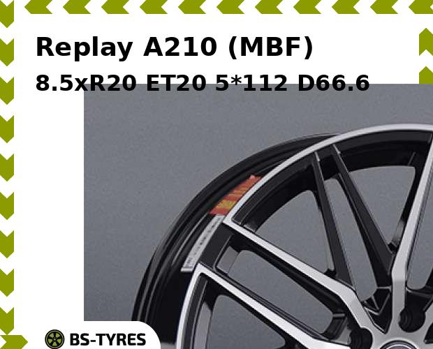 

Колесный диск Replay, A210 (MBF) 8.5xR20 ET20 5*112 D66.6