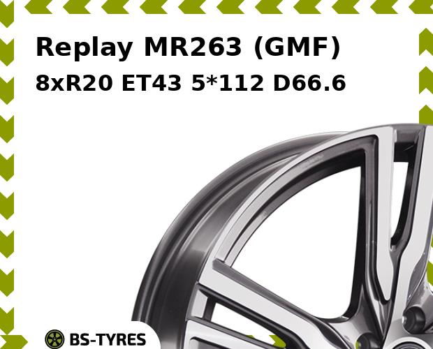 

Колесный диск Replay, MR263 (GMF) 8xR20 ET43 5*112 D66.6