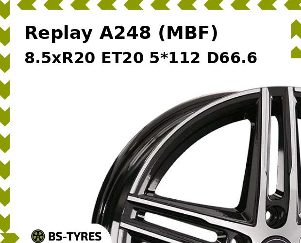 

Колесный диск Replay, A248 (MBF) 8.5xR20 ET20 5*112 D66.6