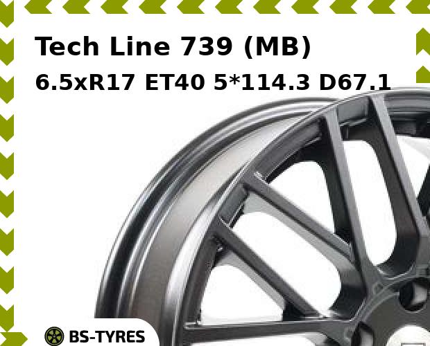 

Колесный диск Tech Line, Tech-line 739 (MB) 6.5xR17 ET40 5*114.3 D67.1