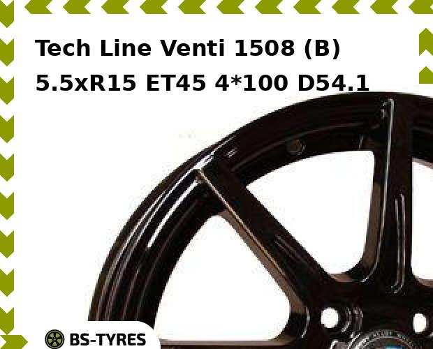 

Колесный диск Tech Line, Tech-line Venti 1508 (B) 5.5xR15 ET45 4*100 D54.1