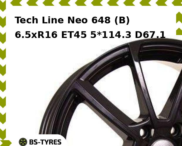 

Колесный диск Tech Line, Tech-line Neo 648 (B) 6.5xR16 ET45 5*114.3 D67.1