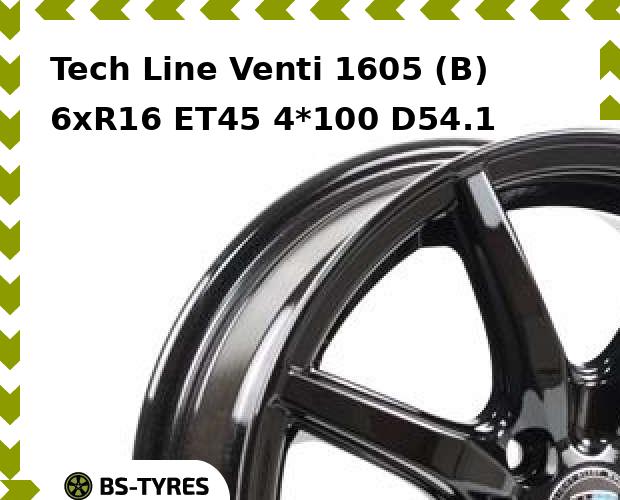 

Колесный диск Tech Line, Tech-line Venti 1605 (B) 6xR16 ET45 4*100 D54.1