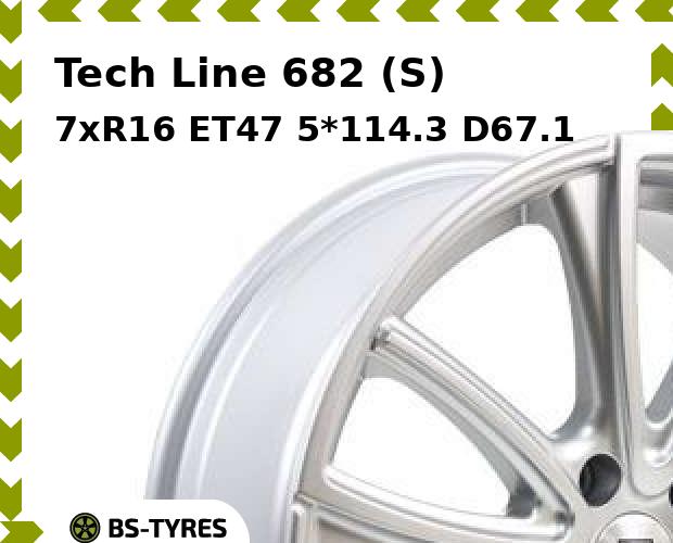 

Колесный диск Tech-line, 682 (S) 7xR16 ET47 5*114.3 D67.1