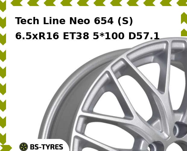 

Колесный диск Tech Line, Tech-line Neo 654 (S) 6.5xR16 ET38 5*100 D57.1