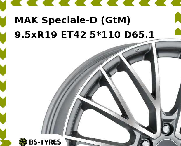 

Колесный диск MAK, Speciale-D (GtM) 9.5xR19 ET42 5*110 D65.1