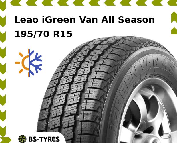 

Всесезонные шины Leao, iGreen Van All Season 195/70 R15C 104/102R