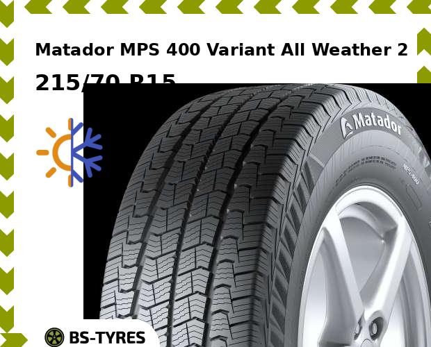 

Всесезонные шины Matador, MPS 400 Variant All Weather 2 215/70 R15C 109/107R