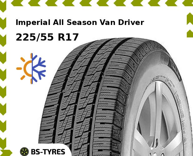 

Всесезонные шины Imperial, All Season Van Driver 225/55 R17C 109/107H