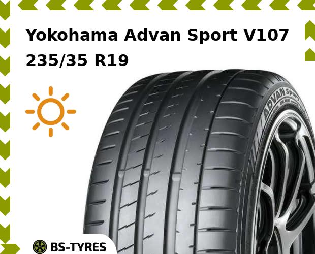 

Летние шины Yokohama, Advan Sport V107 235/35 R19 91Y
