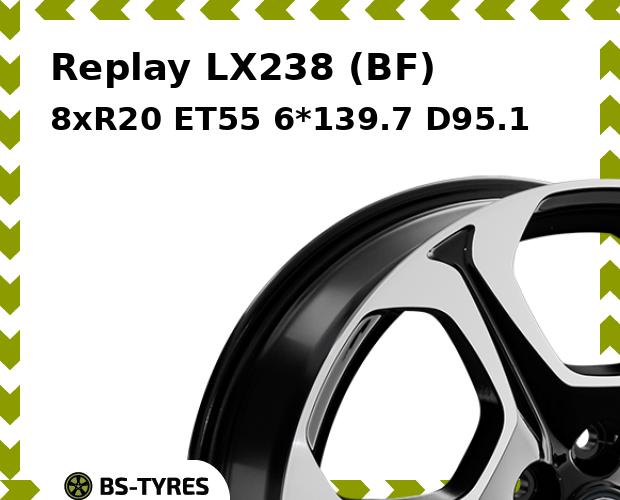 

Колесный диск Replay, LX238 (BF) 8xR20 ET55 6*139.7 D95.1