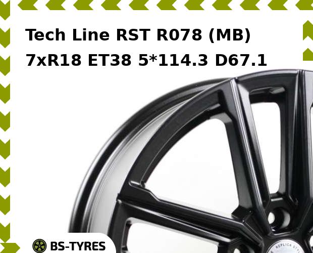 

Колесный диск Tech Line, Tech-line RST R078 (MB) 7xR18 ET38 5*114.3 D67.1
