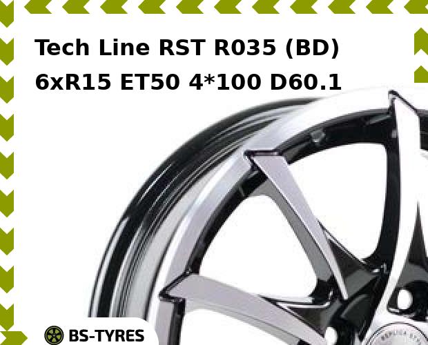 

Колесный диск Tech Line, Tech-line RST R035 (BD) 6xR15 ET50 4*100 D60.1