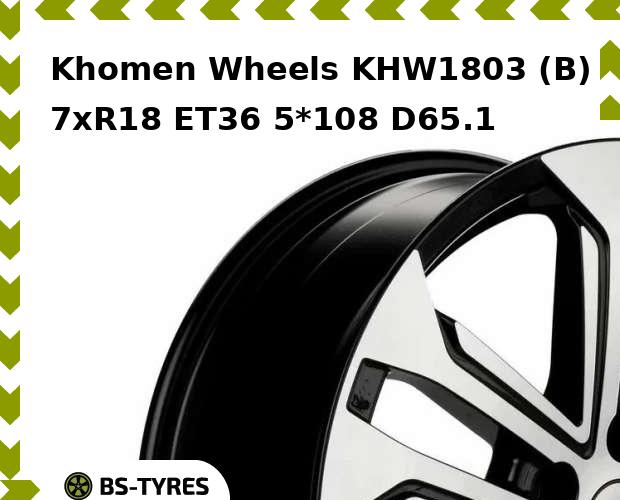 

Колесный диск Khomen Wheels, KHW1803 (B) 7xR18 ET36 5*108 D65.1
