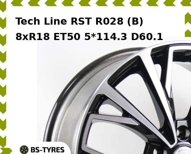 

Колесный диск Tech Line, Tech-line RST R028 (B) 8xR18 ET50 5*114.3 D60.1