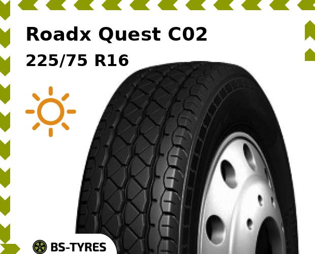 

Летние шины Roadx, Quest C02 225/75 R16C 121/120R