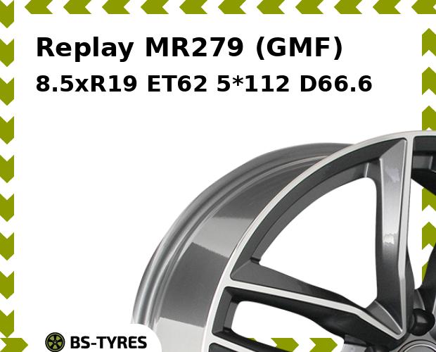 

Колесный диск Replay, MR279 (GMF) 8.5xR19 ET62 5*112 D66.6