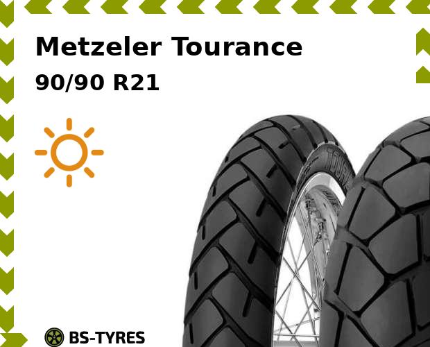 

Мотошины Metzeler, Tourance 90/90 R21 54H Рулевая