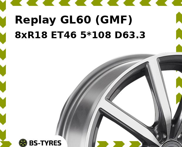 

Колесный диск Replay, GL60 (GMF) 8xR18 ET46 5*108 D63.3