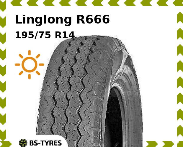 

Летние шины Linglong, LingLong R666 195/75 R14C 106/104R