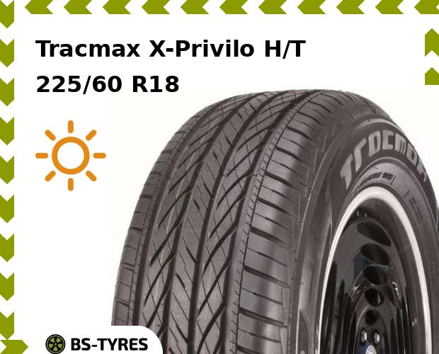 

Летние шины Tracmax, X-Privilo H/T 225/60 R18 100V