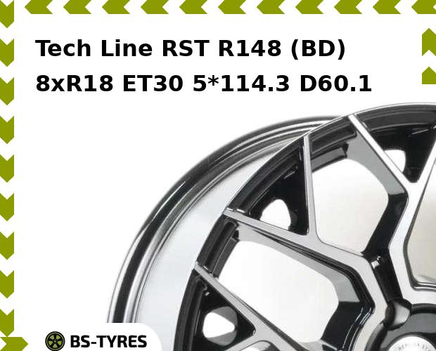 

Колесный диск Tech Line, Tech-line RST R148 (BD) 8.0xR18 ET30 5*114.3 D60.1