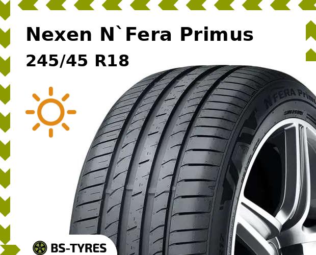 

Летние шины Nexen, N`Fera Primus 245/45 R18 96W