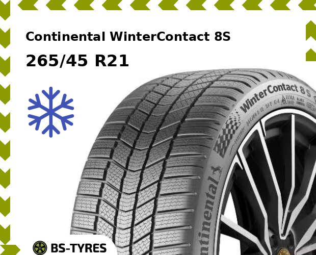 

Зимние шины Continental, WinterContact 8S 265/45 R21 108V