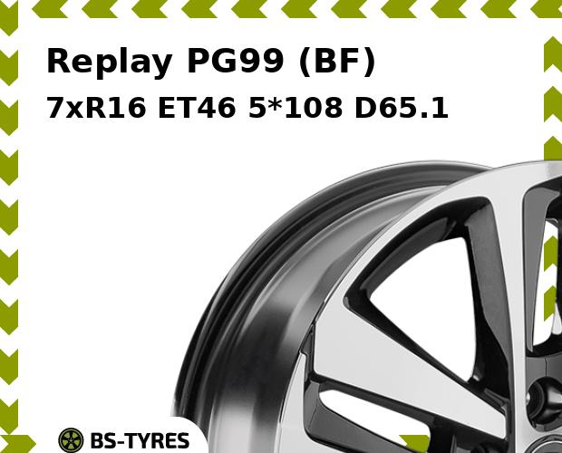 

Колесный диск Replay, PG99 (BF) 7xR16 ET46 5*108 D65.1