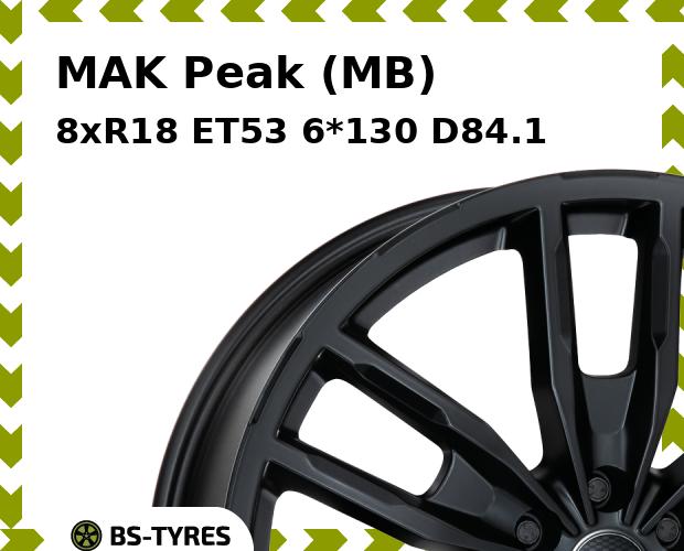 

Колесный диск MAK, Peak (MB) 8xR18 ET53 6*130 D84.1