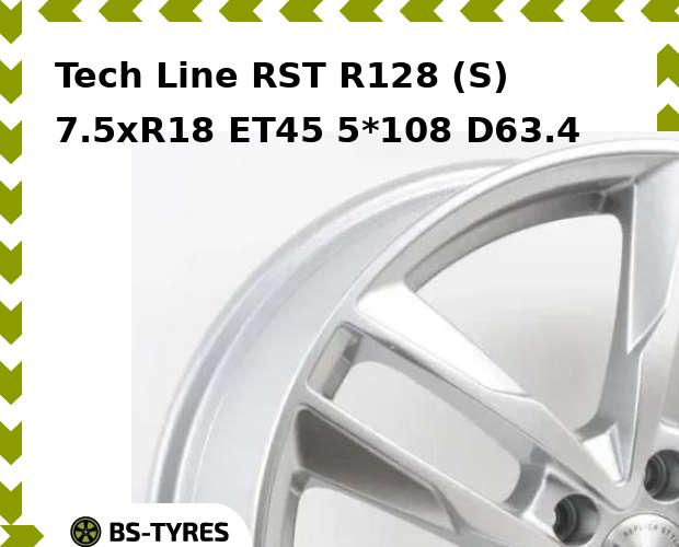 

Колесный диск Tech Line, Tech-line RST R128 (S) 7.5xR18 ET45 5*108 D63.4