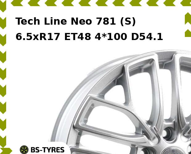 

Колесный диск Tech Line, Tech-line Neo 781 (S) 6.5xR17 ET48 4*100 D54.1