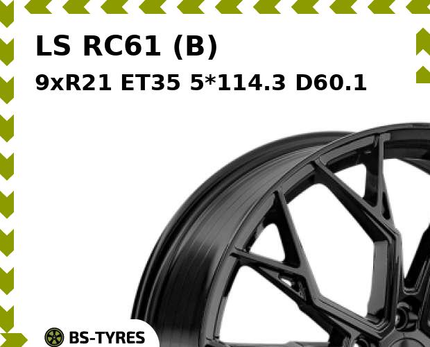 

Колесный диск LS, RC61 (B) 9xR21 ET35 5*114.3 D60.1