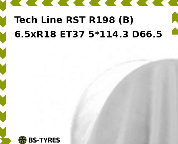 

Колесный диск Tech Line, Tech-line RST R198 (B) 6.5xR18 ET37 5*114.3 D66.5