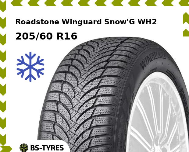 

Зимние шины Roadstone, Winguard Snow'G WH2 205/60 R16 92H