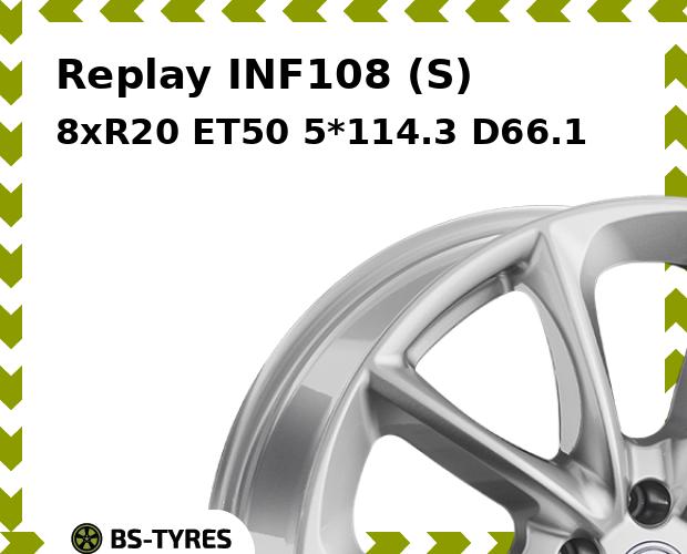 

Колесный диск Replay, INF108 (S) 8.0xR20 ET50 5*114.3 D66.1