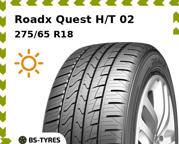 

Летние шины Roadx, Quest H/T 02 275/65 R18 116H