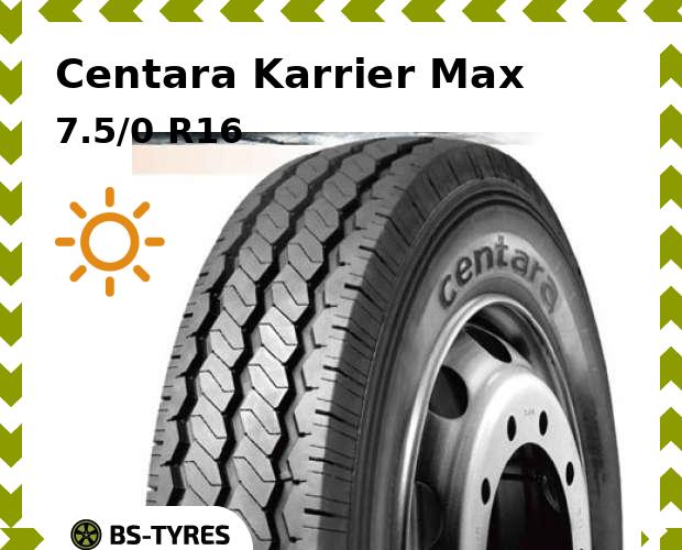

Летние шины Centara, Karrier Max 7.5/0 R16C 123/121M