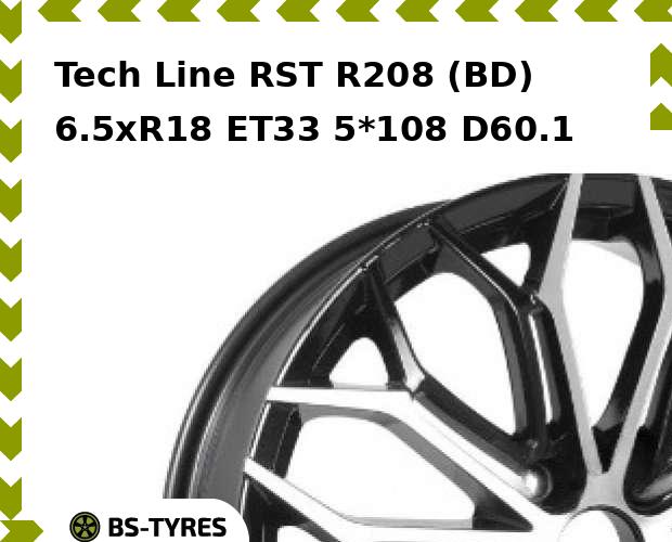 

Колесный диск Tech Line, Tech-line RST R208 (BD) 6.5xR18 ET33 5*108 D60.1
