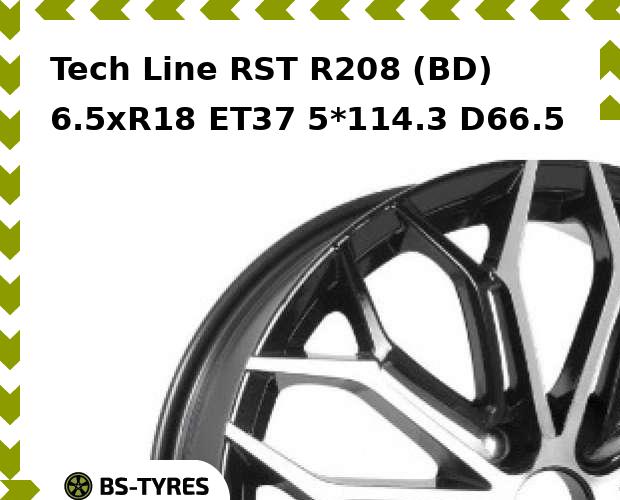 

Колесный диск Tech Line, Tech-line RST R208 (BD) 6.5xR18 ET37 5*114.3 D66.5