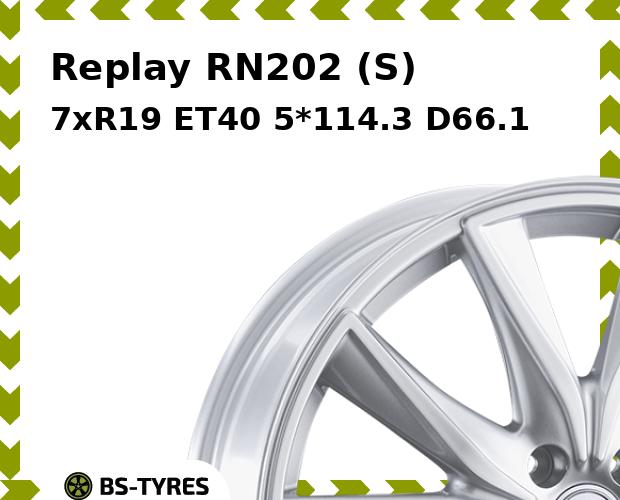 

Колесный диск Replay, RN202 (S) 7.0xR19 ET40 5*114.3 D66.1