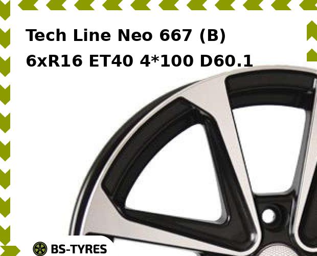 

Колесный диск Tech-line, Neo 667 (B) 6xR16 ET40 4*100 D60.1