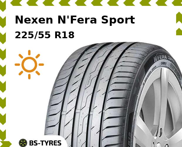 

Летние шины Nexen, N'Fera Sport 225/55 R18 102Y