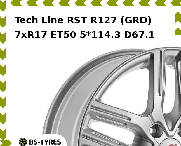 

Колесный диск Tech Line, Tech-line RST R127 (GRD) 7xR17 ET50 5*114.3 D67.1