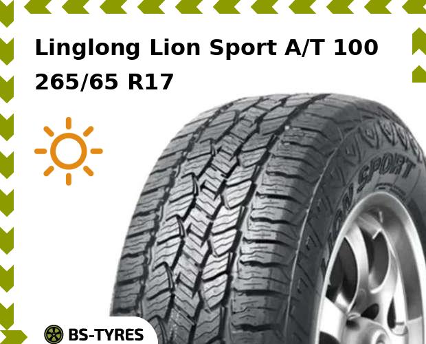 

Летние шины Linglong, LingLong Lion Sport A/T 100 265/65 R17 112T