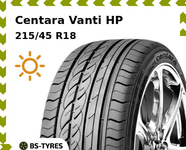 

Летние шины Centara, Vanti HP 215/45 R18 89W